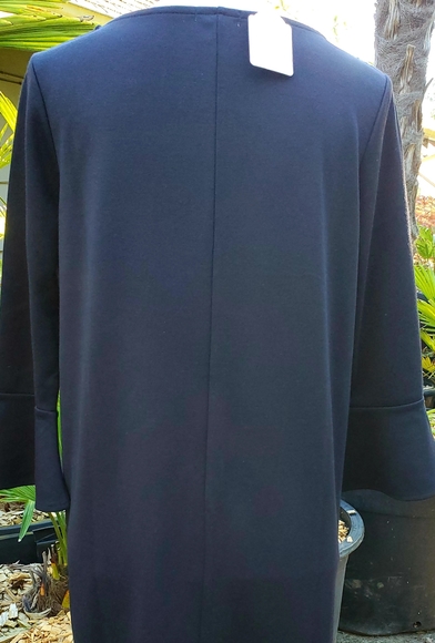 NWT Occasionally Made Knit Dress Black Bell Sleeve Size Small - Picture 4 of 6